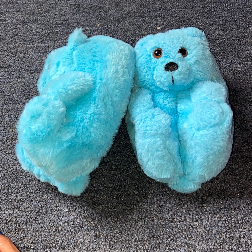 Teddy bear slippers